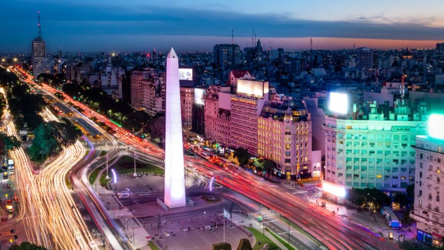 Buenos Aires, Argentina at night