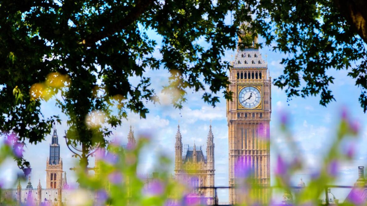 Big Ben, London, England during Summer