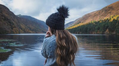 Woman in Glendalough, Ireland