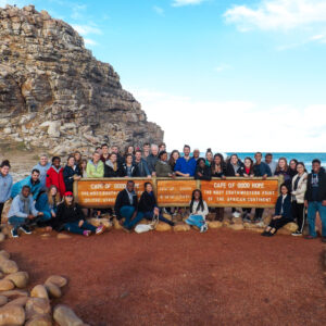 AIFS Abroad students at the Cape of Good Hope in South Africa