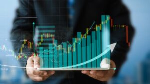 economics concept graph of economic factors