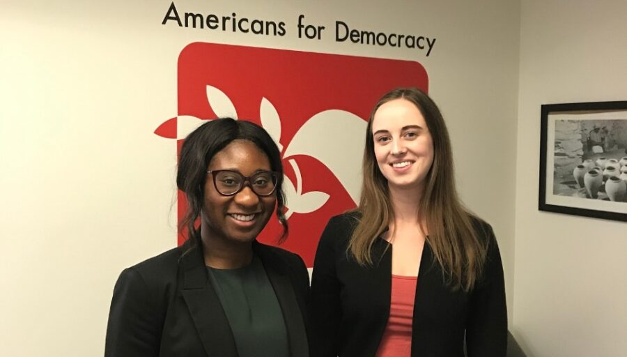 Tovah - Government Intern at NGO in Washington DC from Carleton University at Americans for Democracy