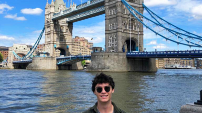 Zach - Business Intern in London, England from University of Southern California in front of Tower Bridge