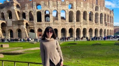 aifs abroad student in rome, italy at the colosseum