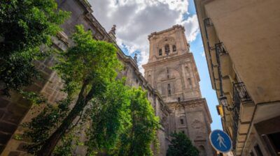 Green Trees and Architecture in Granada, Spain
