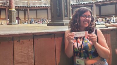 AIFS Abroad student in London, England at Shakespeare's Globe Theater