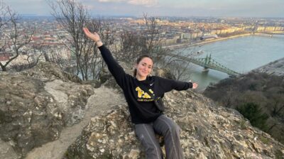 AIFS Abroad Student in Budapest, Hungary overlooking Danube River