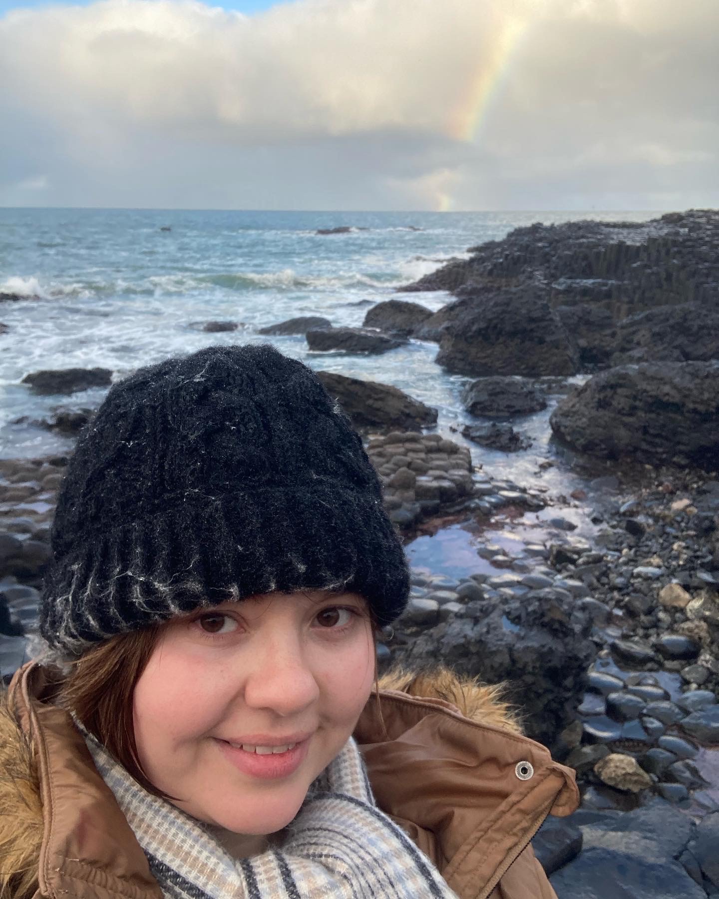 aifs abroad student in ireland with rainbow