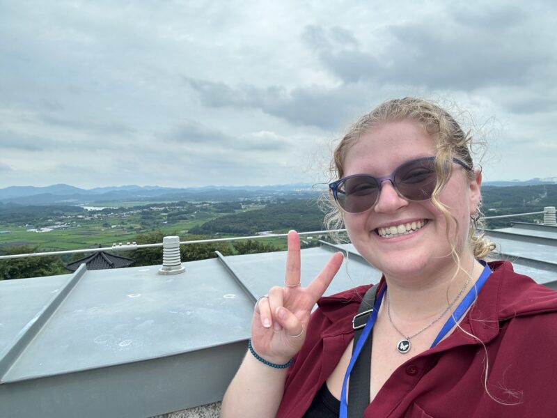 AIFS Abroad Study Abroad Summer Student from Ball State University in Korea at the DMZ