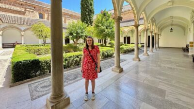 AIFS Abroad student Audrey in Granada, Spain at the Alhambra