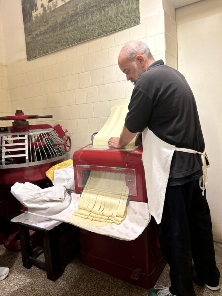 Pasta making in Florence, Italy