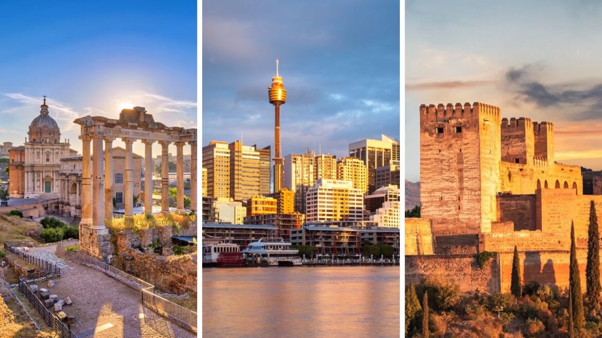 Three Global Cities - Rome, Italy; Sydney, Australia; Granada, Spain