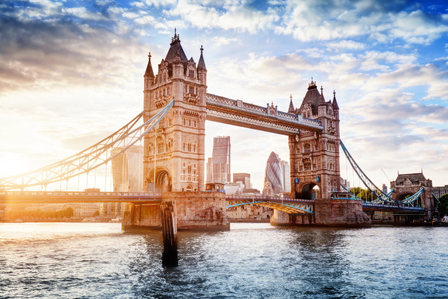 Tower Bridge in London, England