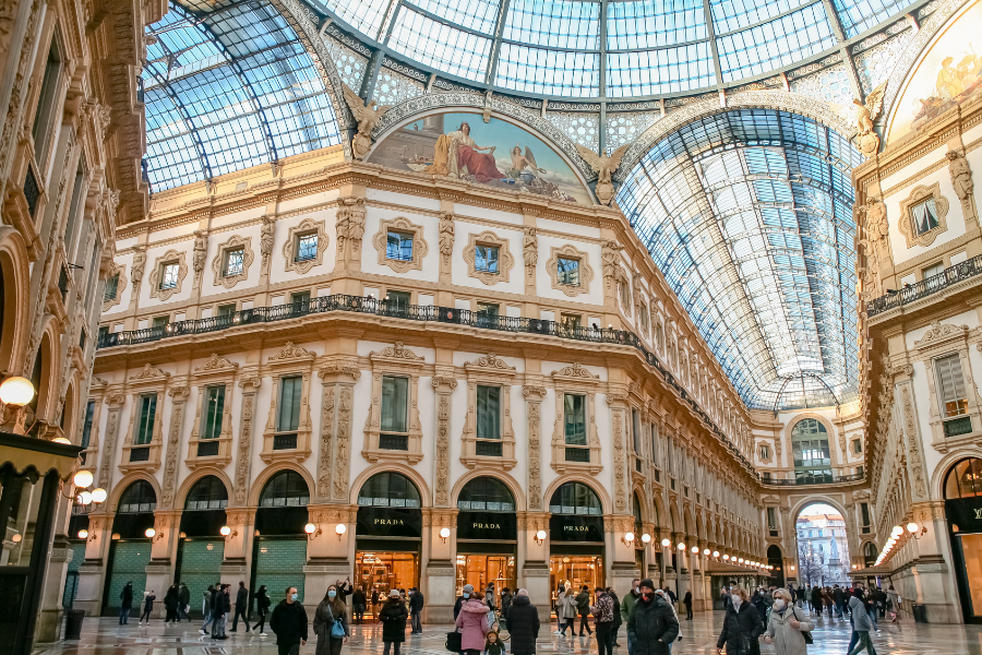 Milan, Italy shopping center