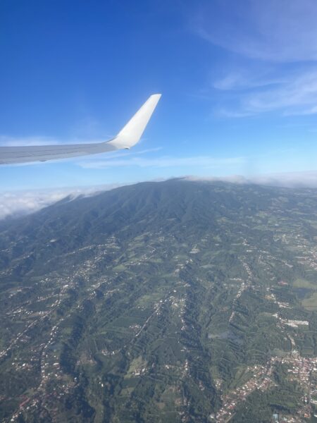 San Jose, Costa Rica plane - Adeline AIFS Abroad