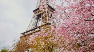 Paris, France during the spring