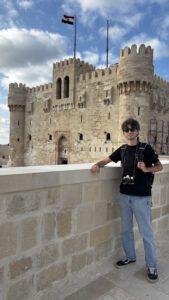 AIFS Abroad student Tyler on an excursion to Egypt