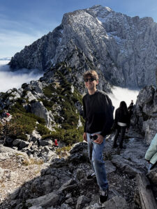 AIFS Abroad student Tyler on an excursion to Mount Triglav in Slovenia