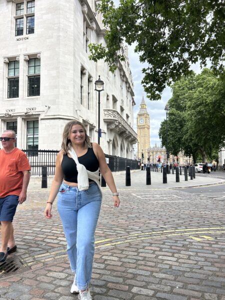 AIFS intern Julia in London, England