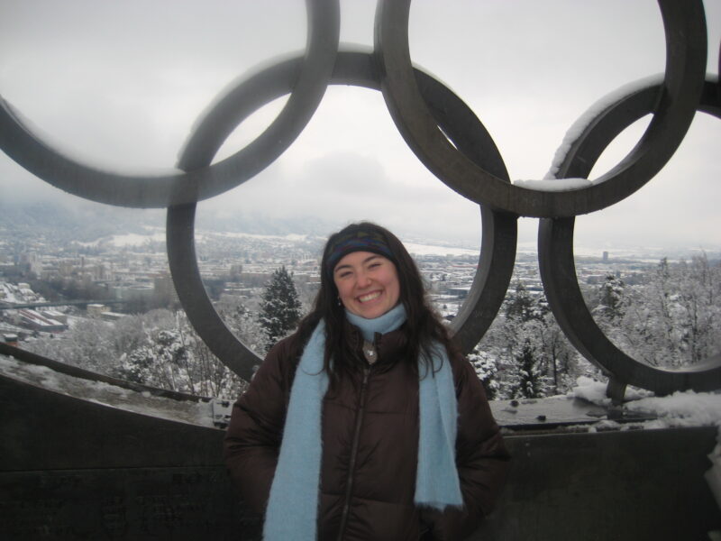 Mia on an excursion to Innsbruck, Austria
