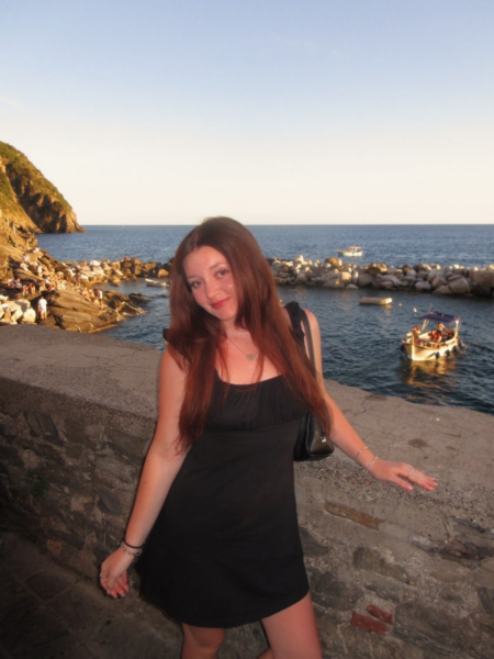 Winifred on an excursion in Italy