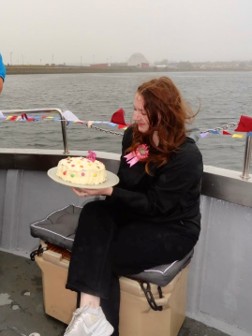 Surprise 20th birthday party for Bronwyn thrown by the sailing club
