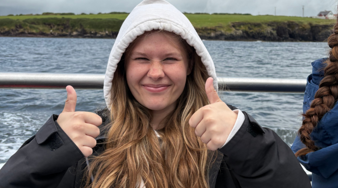 AIFS Abroad intern Mackenzie in Galway, Ireland